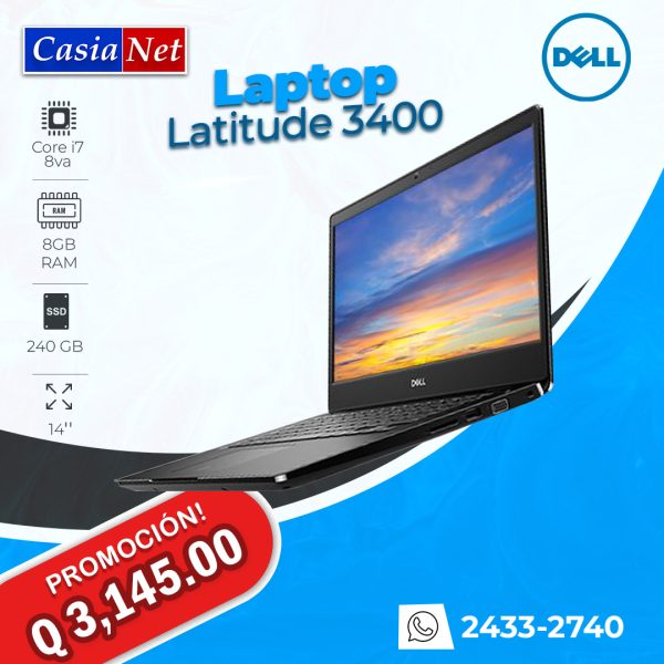 Laptop Dell Latitude 3400 Core i7 8va