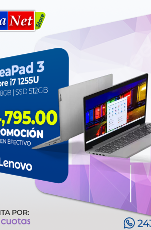 Laptop IdeaPad 3 Core i7 12va