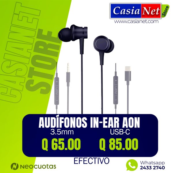 Audífonos In-ear AON Boom Buds
