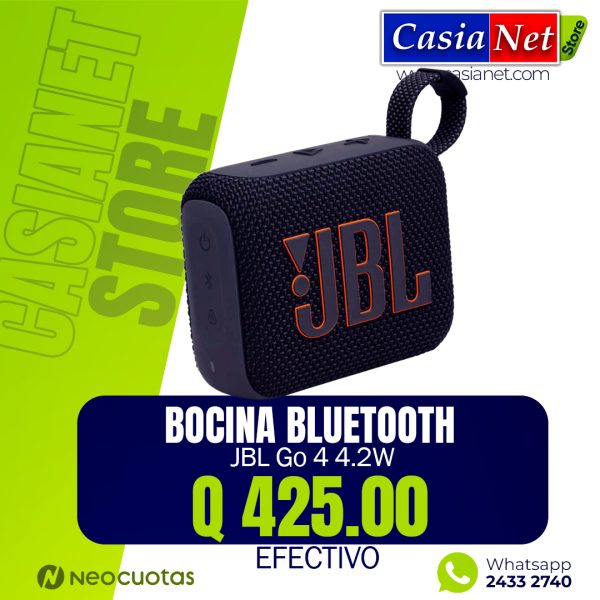 Bocina Bluetooth JBL Go 4 4.2W Negro