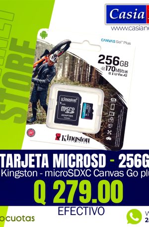 Kingston - 256GB microSDXC Canvas Go Plus
