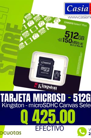 Kingston - 512GB microSDXC Canvas Select