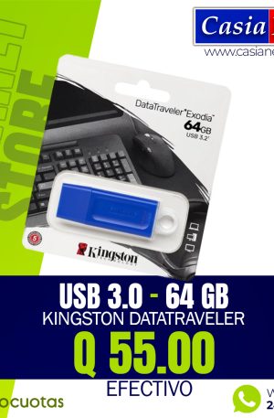 Kingston DataTraveler - Unidad flash USB - USB 3.0 64 GB
