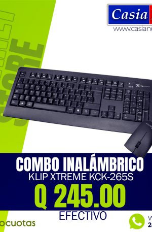 Klip Xtreme KCK-265S - Juego de teclado y ratón - inalámbrico