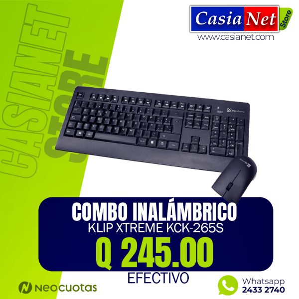 Klip Xtreme KCK-265S - Juego de teclado y ratón - inalámbrico