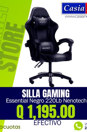Silla Gaming Essential Negro 220Lb Nenotech