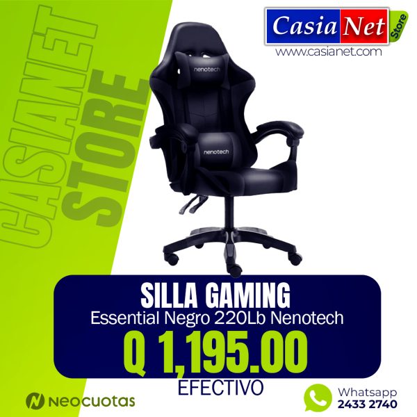 Silla Gaming Essential Negro 220Lb Nenotech